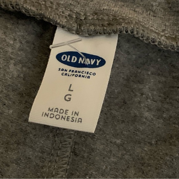 OLD NAVY Dress Gray Tee Size Large Stretchy V-Neck - Picture 6 of 7